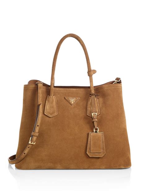 brown suede prada bag|brown suede hobo bag.